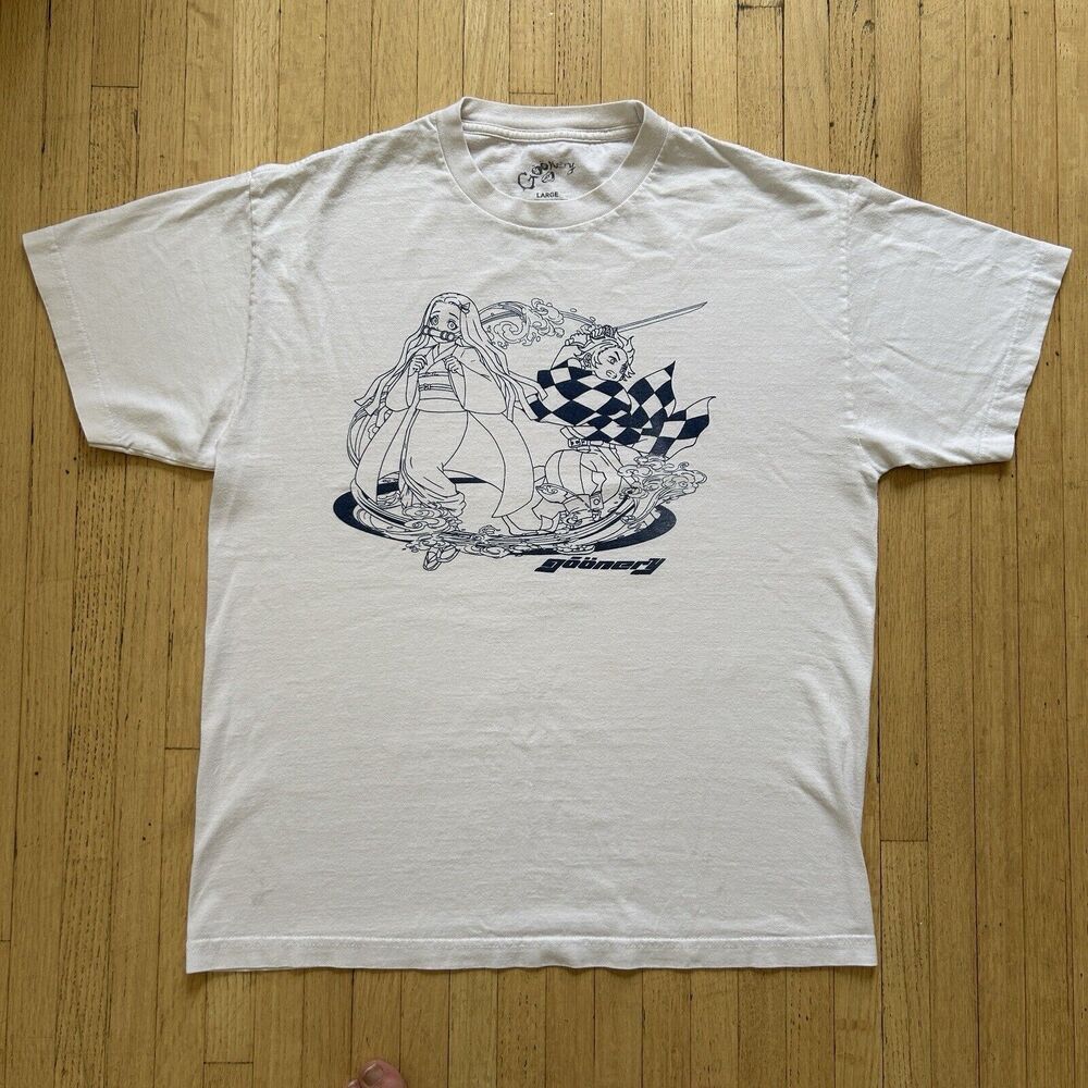 Demon Slayer Goonery White T Shirt Men L
